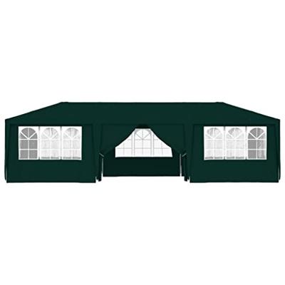 Partytent met zijwanden professioneel 90 g/m² 4x9 m groen - thumbnail