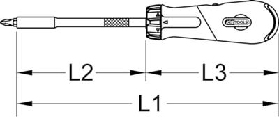 KS Tools 159.2051 Bitschroevendraaier 1/4
