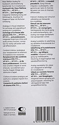 Siedle HTA 811-0 W Deurintercom Kabelgebonden Wit