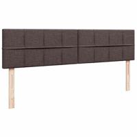 Ottoman bed met matras 180x200cm stof donkerbruin - thumbnail