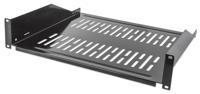 Intellinet 712514 19 inch Apparaatbodem voor patchkast 2 HE Vast inbouw Geschikt voor kastdiepte: vanaf 600 mm Zwart - thumbnail