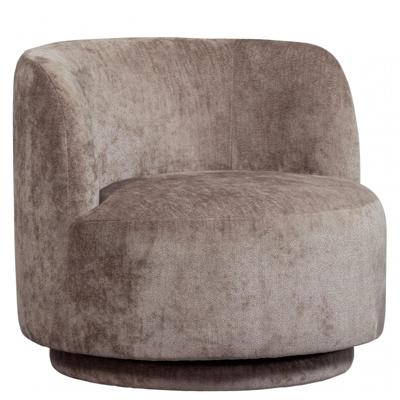 WOOOD Draaifauteuil 'Popular' Modulair, Chenille, kleur Taupe