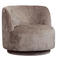 WOOOD Draaifauteuil 'Popular' Modulair, Chenille, kleur Taupe - thumbnail