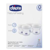 Chicco Contenitore Latte NaturalFeeling Opbergzak borstvoeding 4 stuk(s) - thumbnail