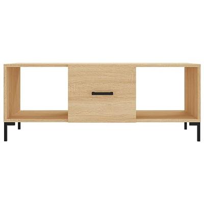 Salontafel 102x50x40 cm bewerkt hout sonoma eikenkleurig