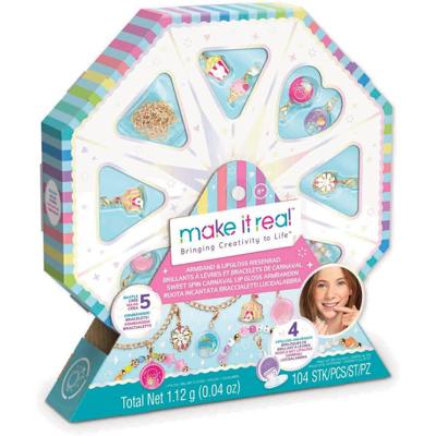 Make it Real sweet spin carnaval lipgloss armbanden set