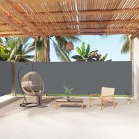 Tuinscherm uittrekbaar 180x1000 cm antracietkleurig - thumbnail