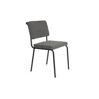 Zuiver Eetkamerstoel 'Buddy' Gerecyclede stof, kleur Zwart - thumbnail