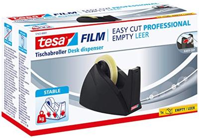 tesa Plakbanddispenser Easy Cut® Professional Zwart Rolbreedte (max.): 25 mm Rollengte (max.) 66 m