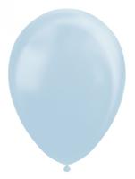 Globos Ballonnen pearl lichtblauw 30cm, 10st. - thumbnail