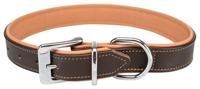 TRIXIE HALSBAND HOND ACTIVE COMFORT LEER BRUIN / LICHTBRUIN 47-54X3 CM - thumbnail