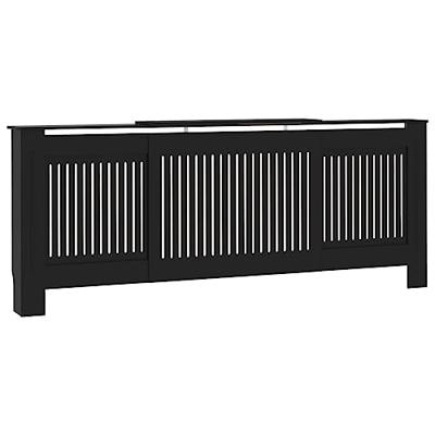 VidaXL Radiatorombouw 205 cm mdf zwart