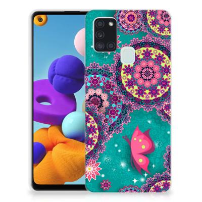Samsung Galaxy A21s | Hoesje maken | Cirkels en Vlinders Samsung Galaxy A21s | Hoesje maken | Cirkels en Vlinders