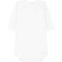 Set van 2 rompers met lange mouwen PETIT BATEAU wit - thumbnail