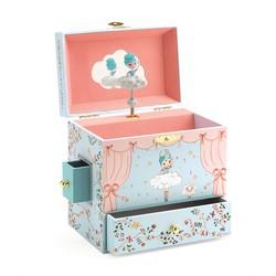 Grote muziekdoos ballerine en scène - DJECO meerkleurig