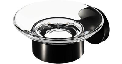 Zeephouder Geesa Nemox Hangend Glas Zwart Zeephouder Geesa Nemox Hangend Glas Zwart