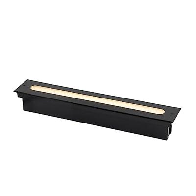 QAZQA Moderne grondspot zwart 50 cm incl. LED IP65 - Eline