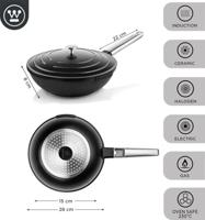 Westinghouse Wokpan Performance Blissful Black ø 28 cm - standaard anti-aanbaklaag - thumbnail