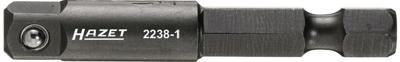 HAZET Adapter 2238-1 · 1/4 inch (6,3 mm) zeskant massief · 1/4 inch (6,3 mm) vierkant massief · Lengte: 50 mm HAZET Adapter 2238-1 · 1/4 inch (6,3 mm) zeskant massief · 1/4 inch (6,3 mm) vierkant massief · Lengte: 50 mm