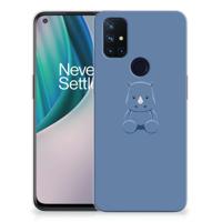 OnePlus Nord N10 5G Telefoonhoesje met Naam Baby Rhino - thumbnail