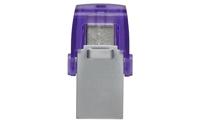 USB stick Kingston microDuo 3C 128 GB Paars - thumbnail
