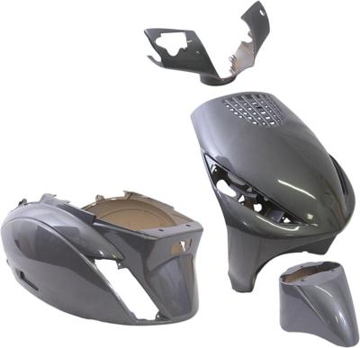 Edge Plaatset 4-delig voor piaggio zip/zip 2000 2t/4t vanaf bouwjaar 2000 - anthraciet