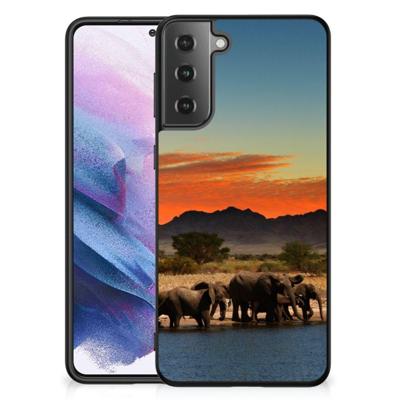 Samsung Galaxy S21 Plus Dierenprint Telefoonhoesje Olifanten