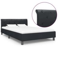 Bedframe kunstleer zwart 120x200 cm - thumbnail