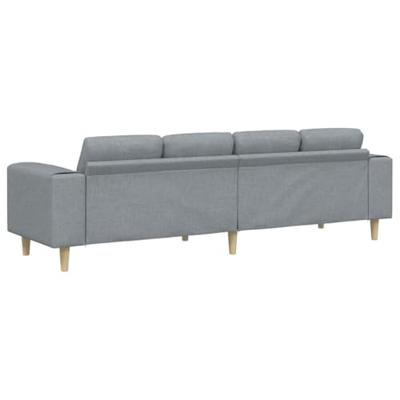 Bankstel Lichtgrijs Stof