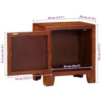 Nachtkastje 2 st 40x30x45 cm massief acaciahout - thumbnail