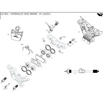 SRAM bouten kit screw/bolt kit g2 rsc/ultimate