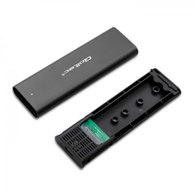 Qoltec 50312 behuizing voor opslagstations SDD-behuizing Zwart M.2