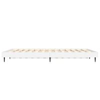 Bedframe LED massief hout wit 140x190 cm - thumbnail