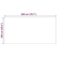 VidaXL Nep schapenvacht tapijt tafalla grijs 100 x 200 cm polyester - thumbnail