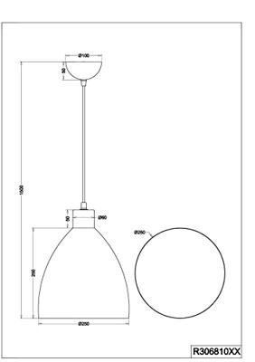 Trio HanglampJagger RVS met houtbruin - R30681067
