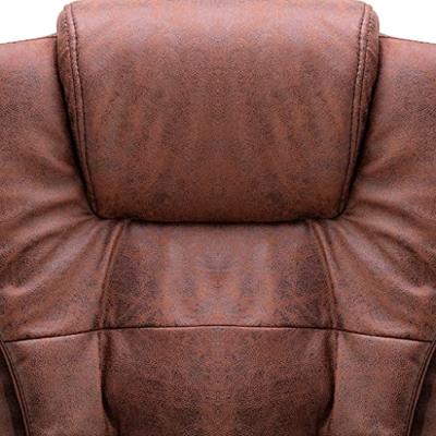 Massagekantoorstoel kunstsuède lichtbruin