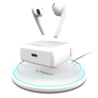 Ryght Nemesis + TrueWireless hoofdtelefoon met touchscreen en automatische verbinding, behuizing met inductieoplader (inductieoplader inbegrepen) wit - thumbnail