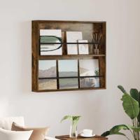 Tijdschrift Rek Gerookt eiken 80 x 12 x 70 cm Bewerkt hout - thumbnail