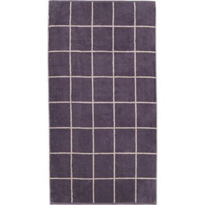 Cawö Cawö Park Check Handdoek midnight 50/100