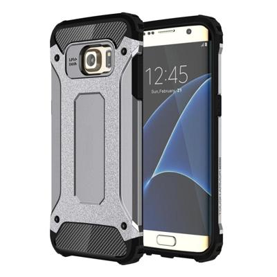 Voor Samsung Galaxy S7 Edge / G935 hard Armor TPU + PC combinatie hoesje (grijs)