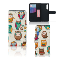 Xiaomi Mi 9 SE | Telefoonhoesje | Met pasjeshouder | Vrolijke Uilen - thumbnail