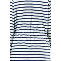 Cawö Cawö Dames Badjas kort met Tunnelkoord en Rits 6597 Navy 46 - thumbnail