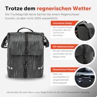 Fietstas New Looxs Odense Single 17,5 liter 32 x 16 x 38 cm - zwart - thumbnail