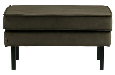 WOOOD Hocker 'Rodeo' Velvet, kleur Donkergroen