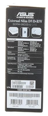 Externe Recorder Asus SDRW-08D2S-U Lite Externe Recorder Asus SDRW-08D2S-U Lite