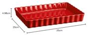 Emile Henry Taartvorm Grand Cru - 34 x 24 cm / 2.4 liter - thumbnail