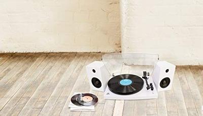 GPO Piccadilly Retro platenspeler met toonhoogteregeling, Bluetooth en externe luidsprekers - wit