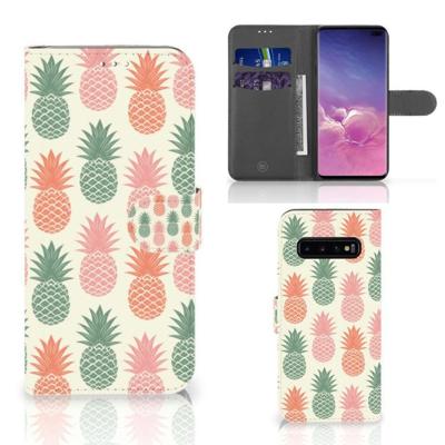 Samsung Galaxy S10 Plus | Book Cover | Ananas | Portemonnee hoesje