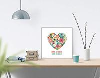Kunstdruk Loreak - Heart 30x30cm - thumbnail