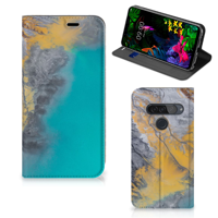 LG G8s Thinq | Standcase | Marble Blue Gold - thumbnail